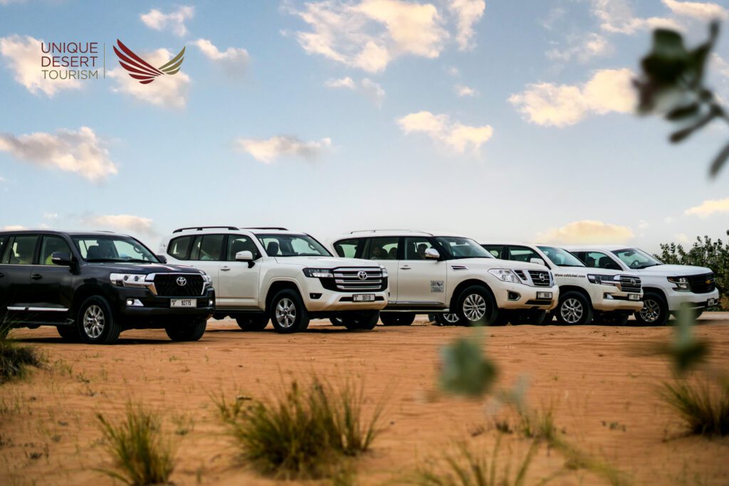 Dubai Desert Safari with dune bashing, camel rides, and sunset views